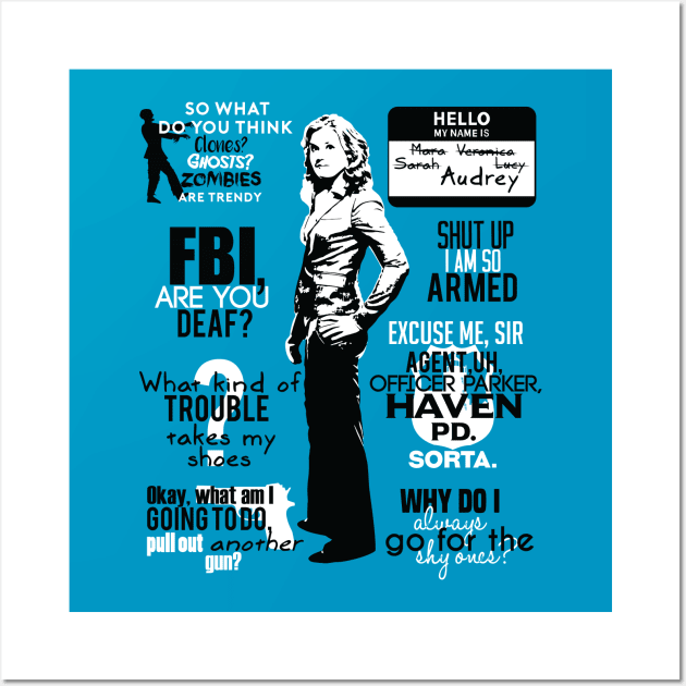 Audrey Parker Quotes Wall Art by insidethetardis